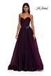 La Femme 32789 Embellished Waist Ruched Corset Dress