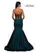 La Femme 32791 Illusion Back Strapless Trumpet-Style Dress