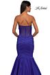 La Femme 32791 Illusion Back Strapless Trumpet-Style Dress