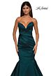 La Femme 32791 Illusion Back Strapless Trumpet-Style Dress