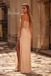 La Femme 32794 Side Slit Illusion Back Strapless Dress
