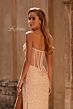 La Femme 32794 Side Slit Illusion Back Strapless Dress