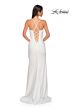 La Femme 32802 Sweetheart Neckline High Slit Lace-Up Dress