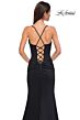La Femme 32802 Sweetheart Neckline High Slit Lace-Up Dress