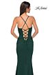 La Femme 32802 Sweetheart Neckline High Slit Lace-Up Dress
