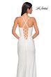 La Femme 32802 Sweetheart Neckline High Slit Lace-Up Dress