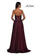 La Femme 32804 Lace Corset High Slit Strapless Dress