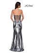 La Femme 32806 Illusion Back Strapless Sweetheart Metallic Dress
