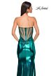 La Femme 32806 Illusion Back Strapless Sweetheart Metallic Dress
