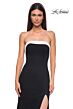 La Femme 32808 Illusion Back High Slit Strapless Dress