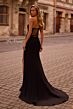La Femme 32829 High Slit Embellished Neckline Dress
