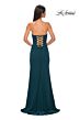 La Femme 32829 High Slit Embellished Neckline Dress