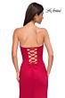 La Femme 32829 High Slit Embellished Neckline Dress