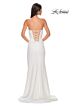 La Femme 32829 High Slit Embellished Neckline Dress