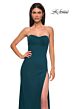 La Femme 32829 High Slit Embellished Neckline Dress