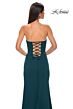 La Femme 32829 High Slit Embellished Neckline Dress