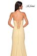 La Femme 32829 High Slit Embellished Neckline Dress