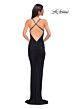 La Femme 32834 Criss Cross Back Ruched Dress