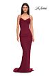 La Femme 32834 Criss Cross Back Ruched Dress