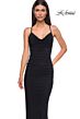 La Femme 32834 Criss Cross Back Ruched Dress