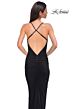 La Femme 32834 Criss Cross Back Ruched Dress