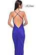 La Femme 32834 Criss Cross Back Ruched Dress