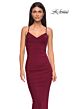 La Femme 32834 Criss Cross Back Ruched Dress