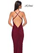 La Femme 32834 Criss Cross Back Ruched Dress