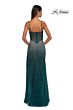 La Femme 32840 Illusion Back Cutaway Slit Embellished Dress