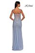 La Femme 32840 Illusion Back Cutaway Slit Embellished Dress