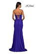 La Femme 32843 Ruched Bust Strapless Corset Dress