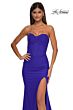La Femme 32843 Ruched Bust Strapless Corset Dress