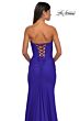La Femme 32843 Ruched Bust Strapless Corset Dress