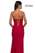 La Femme 32843 Ruched Bust Strapless Corset Dress