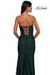 La Femme 32843 Ruched Bust Strapless Corset Dress