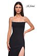 La Femme 32844 Spaghetti Straps Embellished Neckline Dress