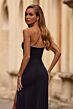 La Femme 32854 High Slit Strapless Embellished Dress