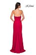 La Femme 32854 High Slit Strapless Embellished Dress