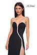 La Femme 32854 High Slit Strapless Embellished Dress