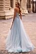 La Femme 32862 Floral Corset High Slit Strapless Dress