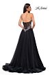 La Femme 32862 Floral Corset High Slit Strapless Dress