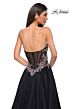 La Femme 32862 Floral Corset High Slit Strapless Dress