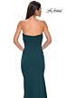 La Femme 32863 Criss Cross Bust High Slit Strapless Dress