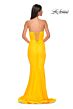 La Femme 32872 Lace-Up Back Strapless Sweetheart Neckline Dress