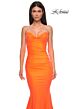 La Femme 32872 Lace-Up Back Strapless Sweetheart Neckline Dress