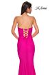 La Femme 32872 Lace-Up Back Strapless Sweetheart Neckline Dress
