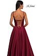 La Femme 32878 Floral Neckline Lace-Up Corset Dress