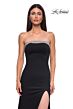 La Femme 32891 Embellished Neckline High Slit Dress