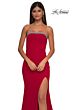 La Femme 32891 Embellished Neckline High Slit Dress
