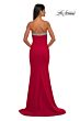 La Femme 32891 Embellished Neckline High Slit Dress